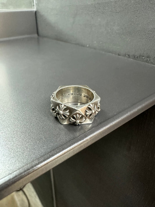 Chrome Hearts Pentagon Cross Ring