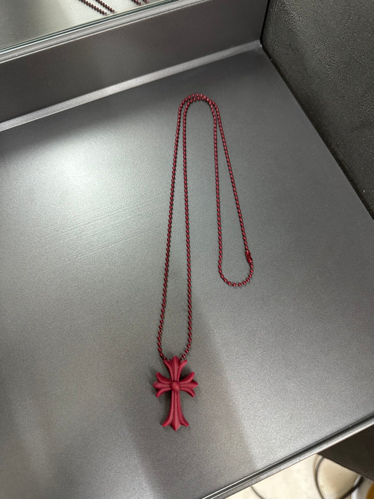 Chrome Hearts Silicon Cross Necklace