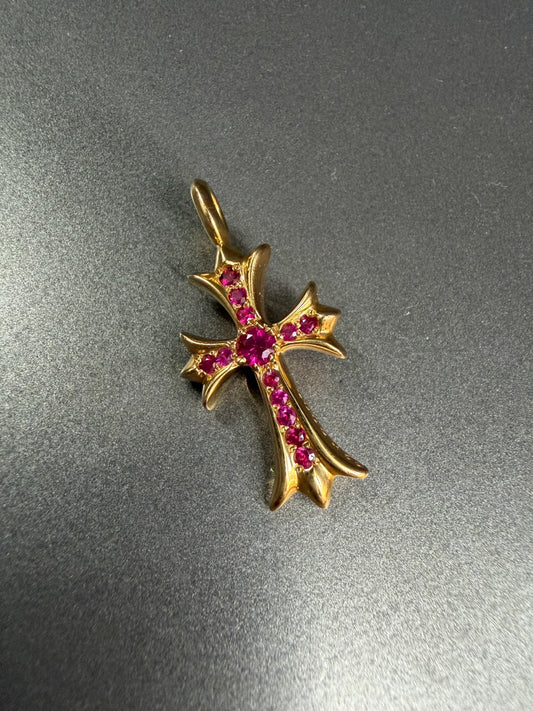 Chrome Hearts 22K Ruby Tiny Pendant