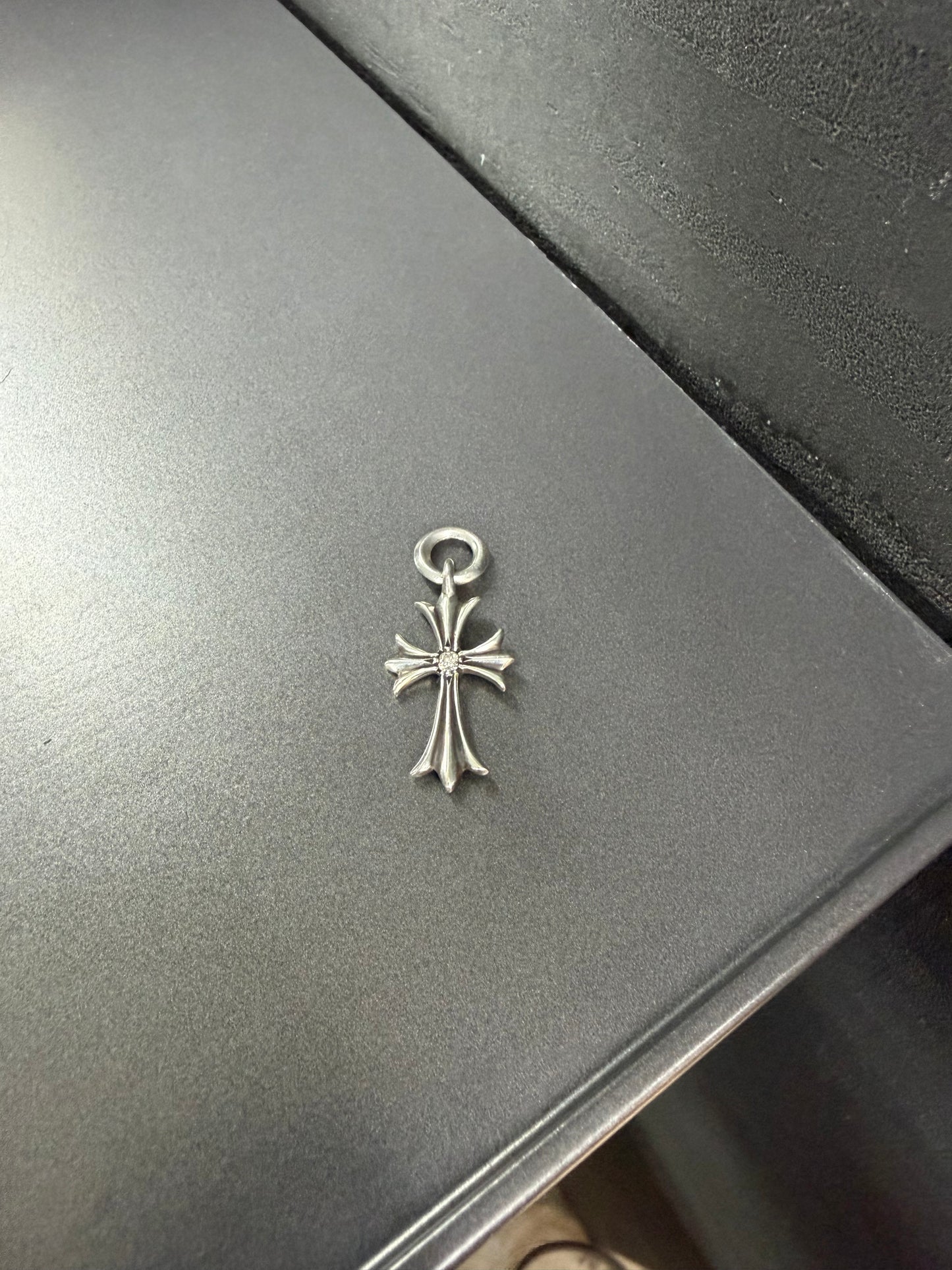 Chrome Hearts Tiny Cross pendant with diamond