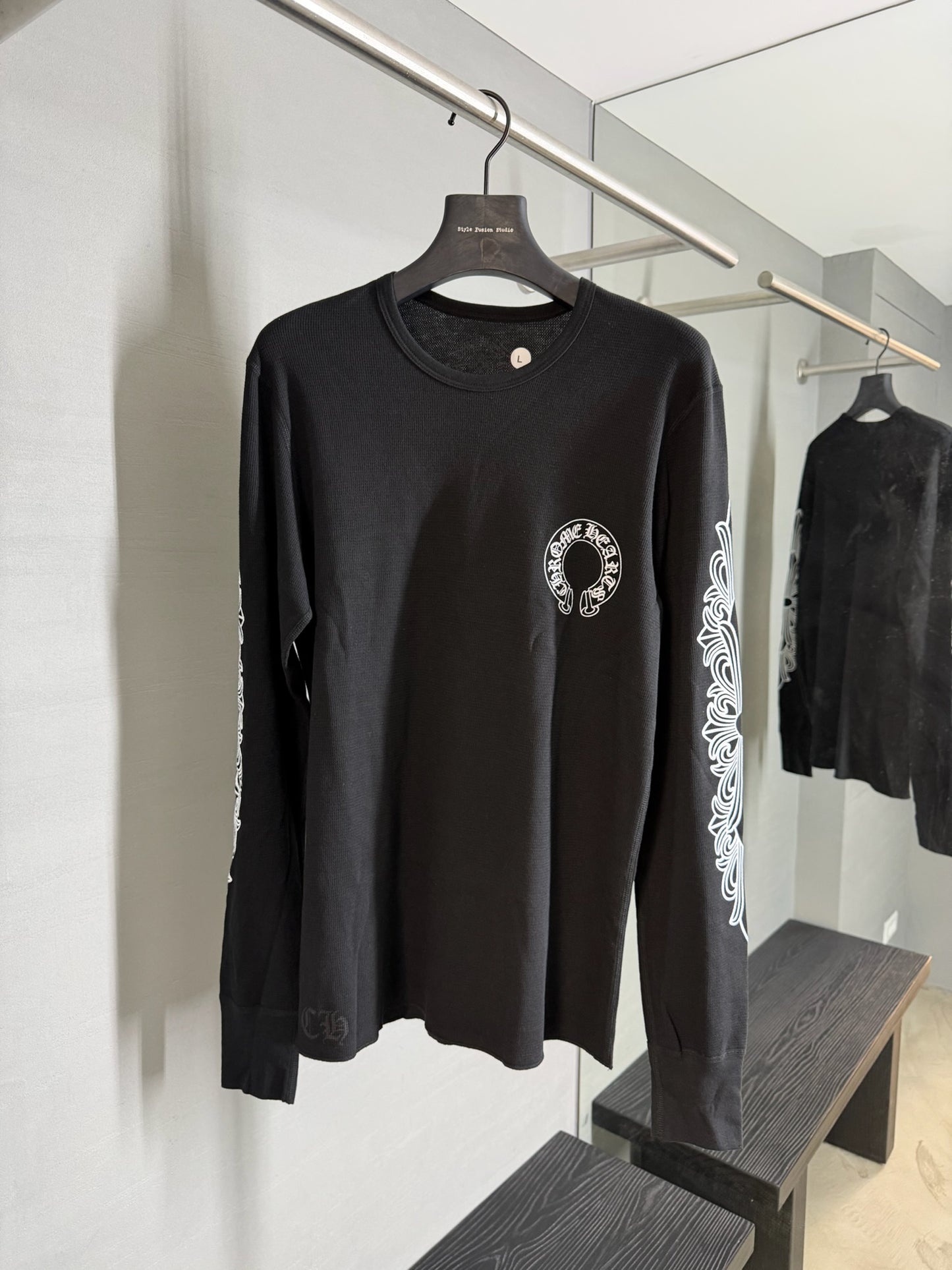 Chrome Hearts Horseshoe Floral Thermal Long Sleeve