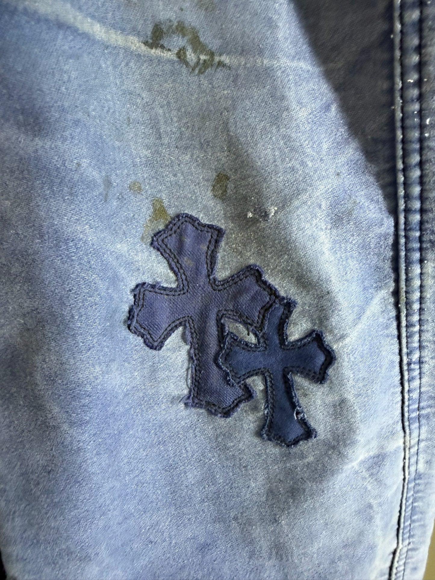 Chrome Hearts Cross Patch French Work Pants
