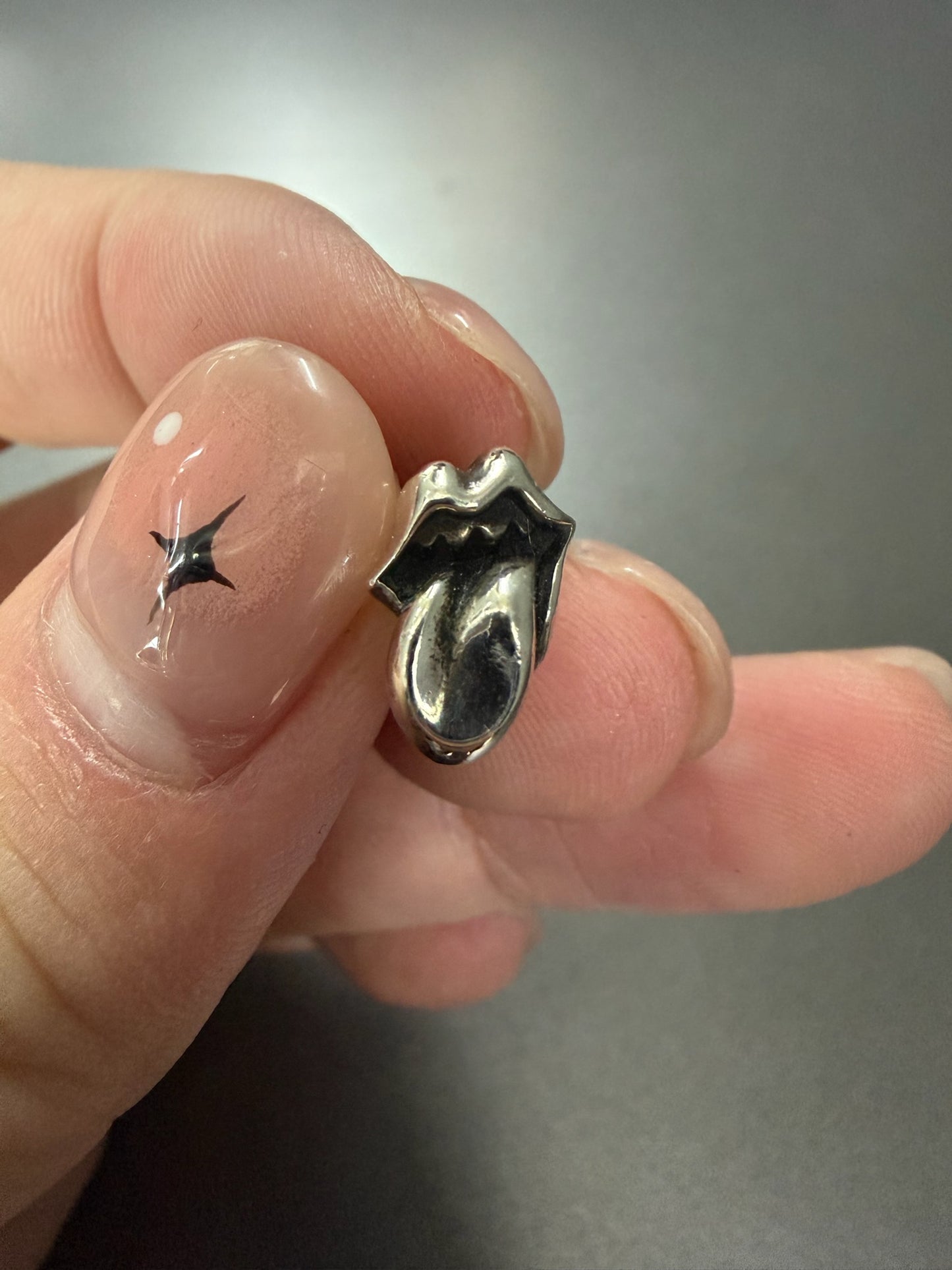 Chrome Hearts Rolling Stone Earring
