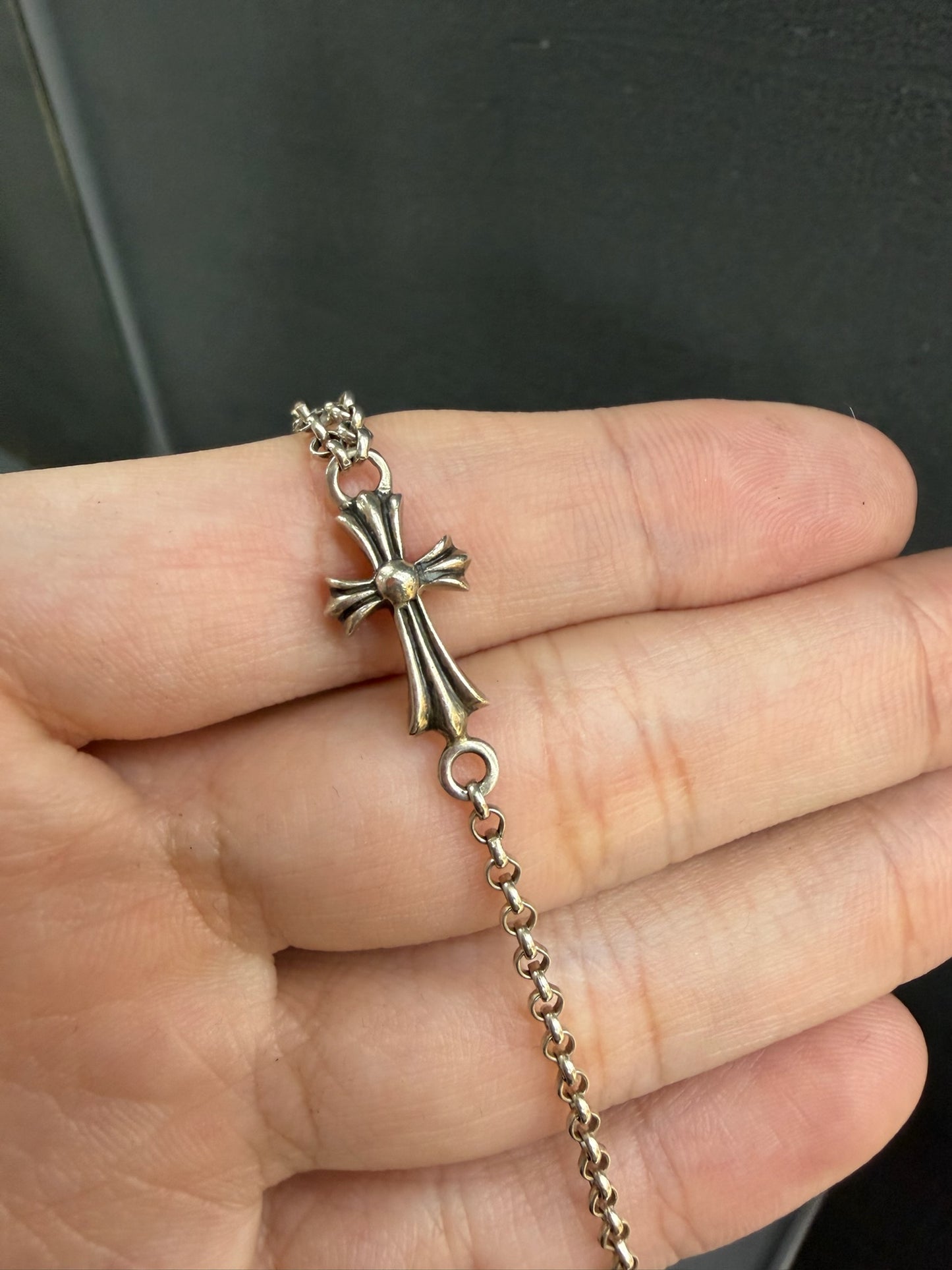 Chrome Hearts BBF Babyfat Bracelet Chain With NTFL Ring