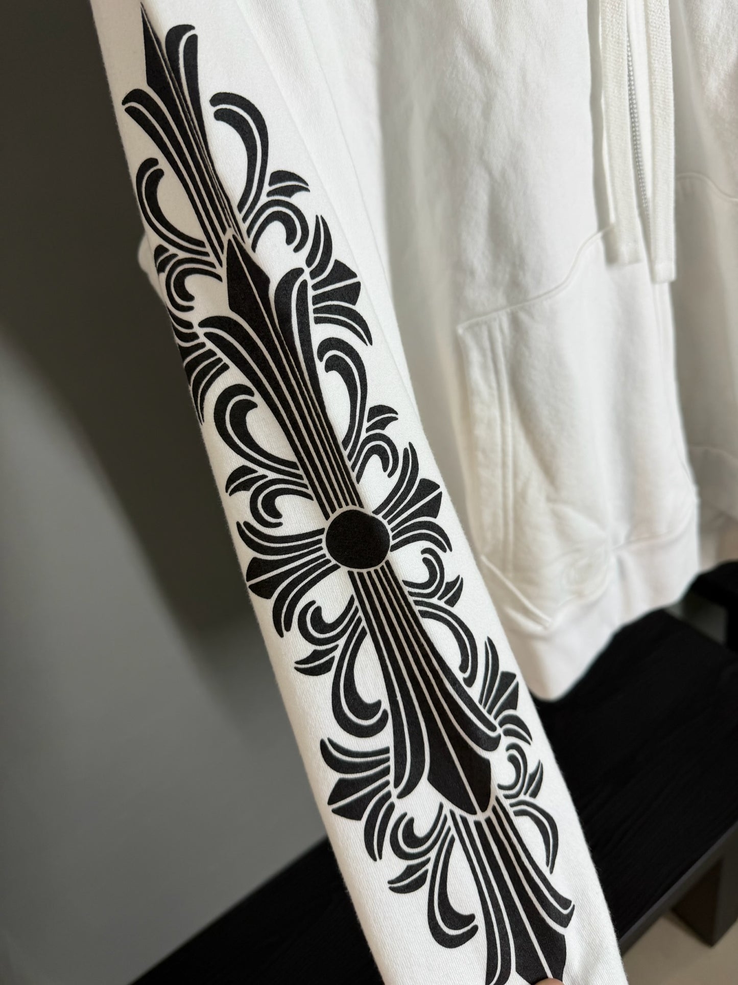 Chrome Hearts Horseshoe Floral Zip-up