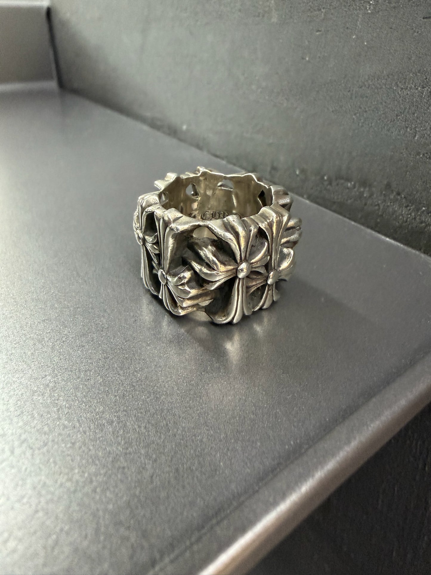 Chrome Hearts Square Cemetery Cross Ring