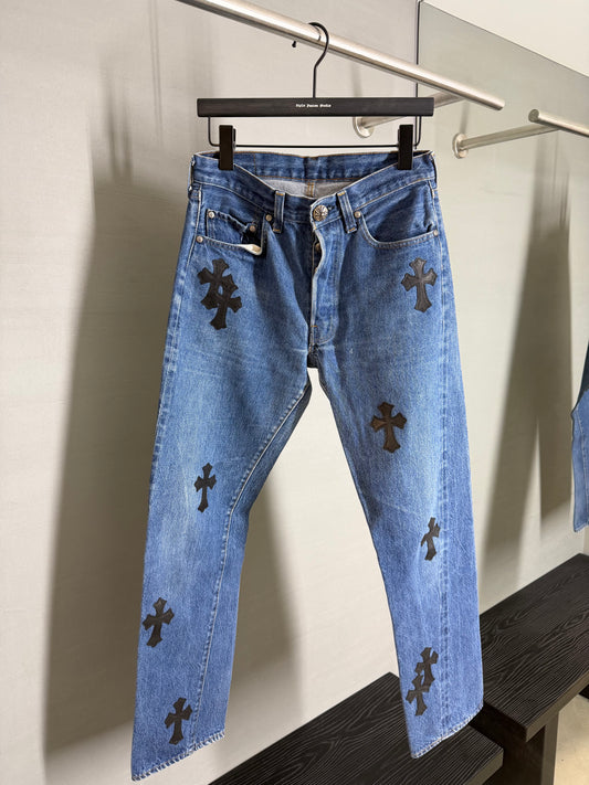 Chrome Hearts Levi’s Leather Patch 501 Jeans