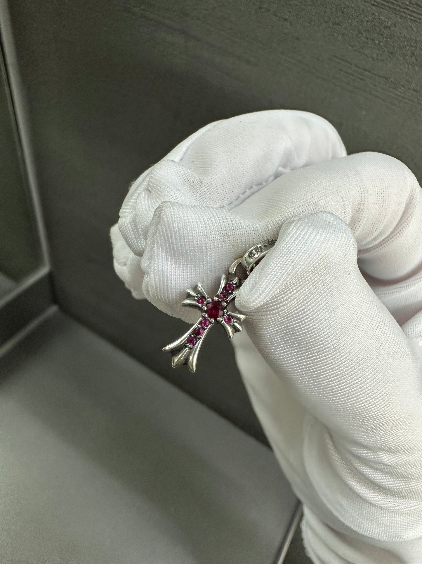 Chrome Hearts Pink Sapphire BabyFat with Diamonds