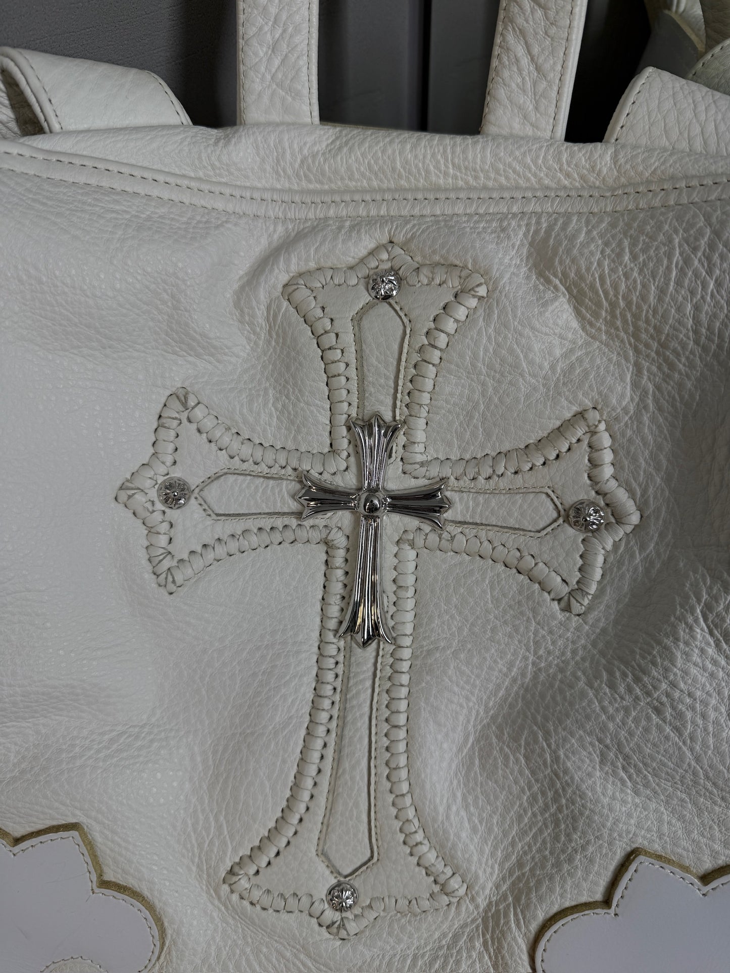 Chrome Hearts White Gunslinger Cemetery Backpack