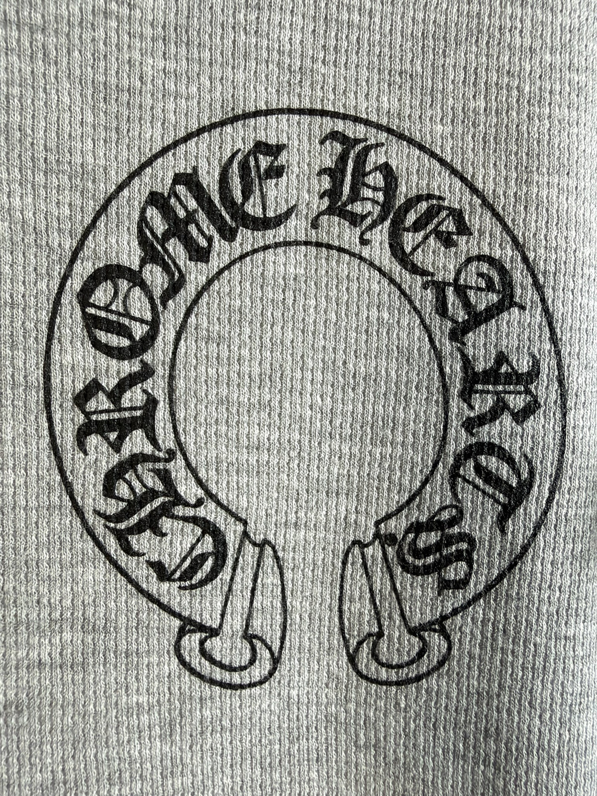 Chrome Hearts Horseshoe Floral Waffle Long Sleeve