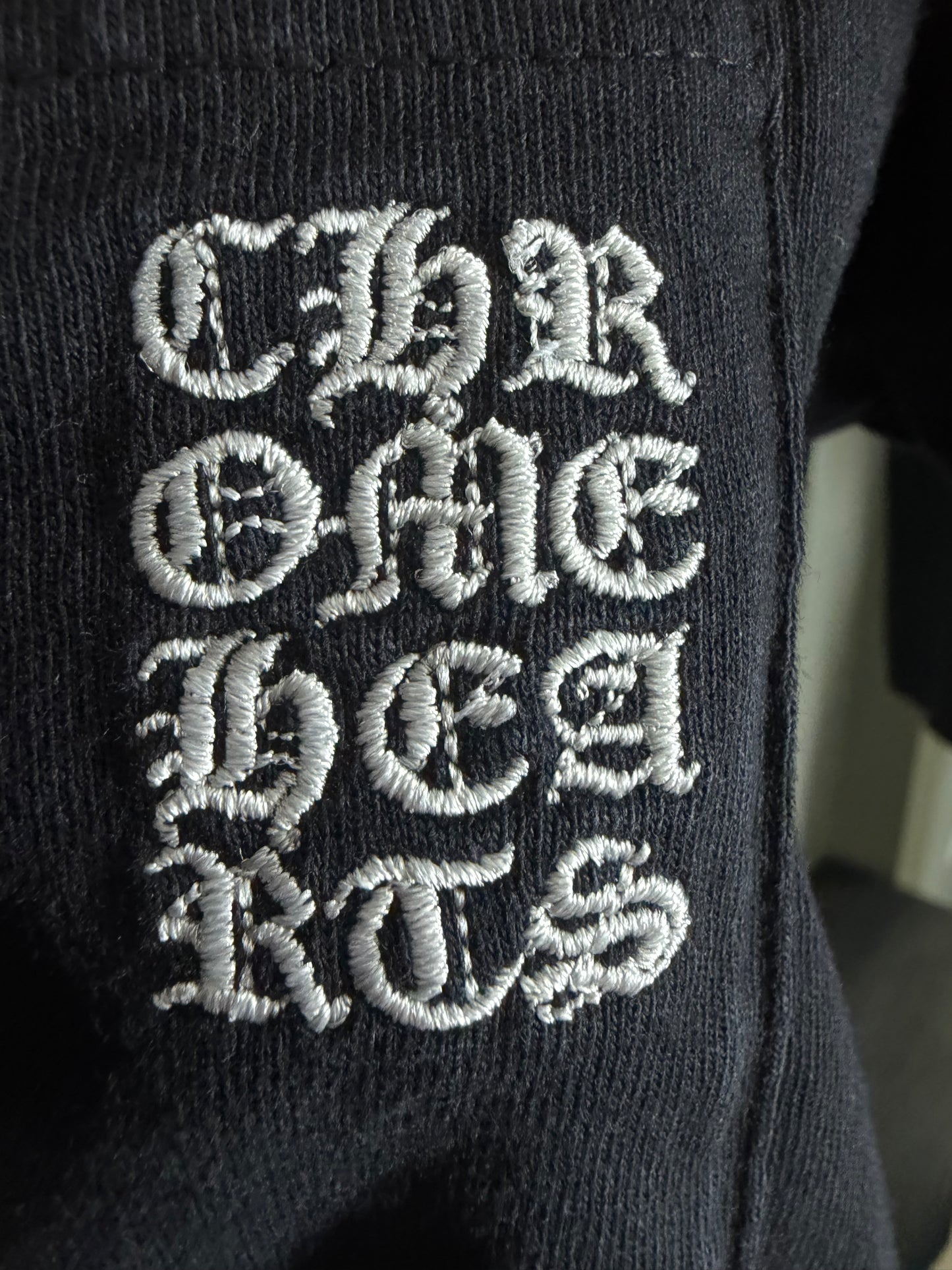Chrome Hearts Sanskrit Cross Embroidered T-shirt
