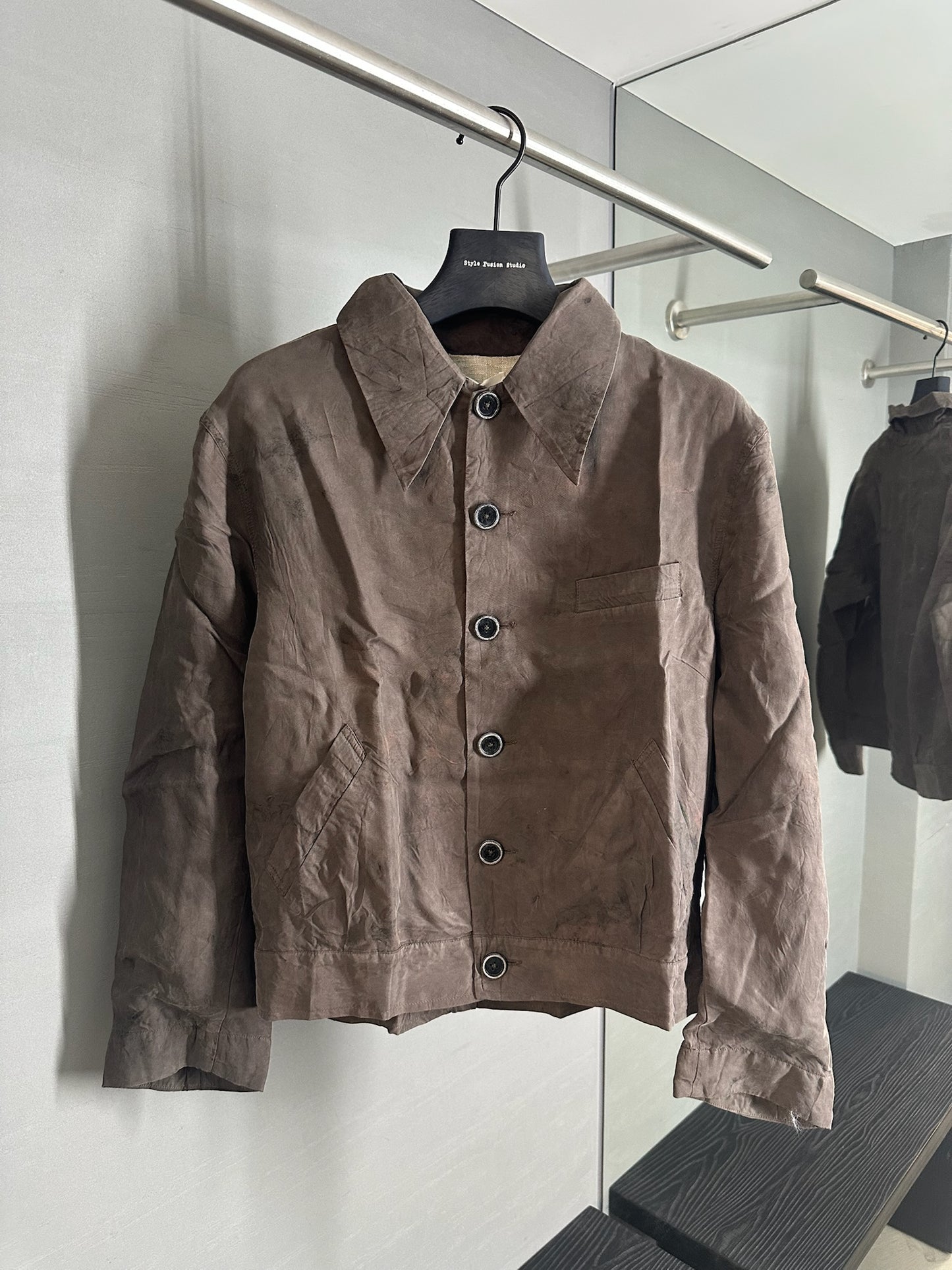 Peng Tai Wormwood Dyed Shirt Jacket
