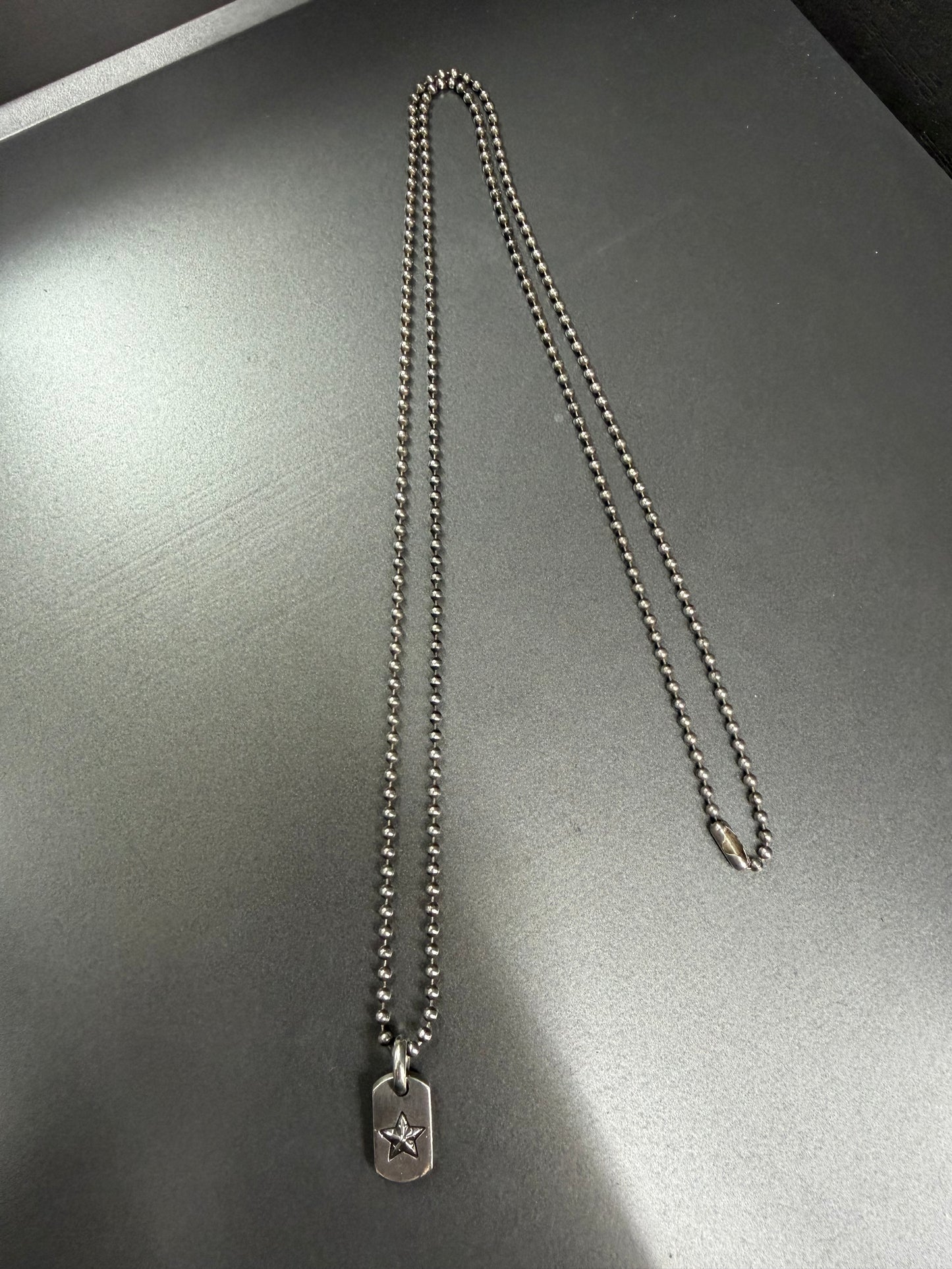 Chrome Hearts Tiny Star Dogtag Necklace