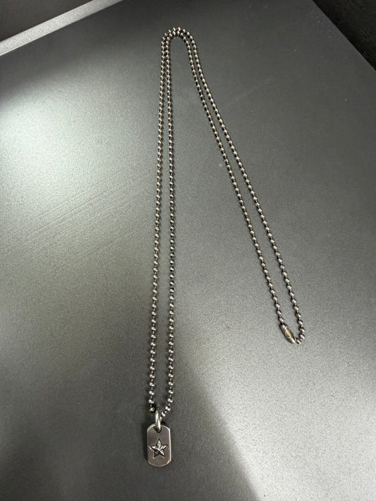 Chrome Hearts Tiny Star Dogtag Necklace