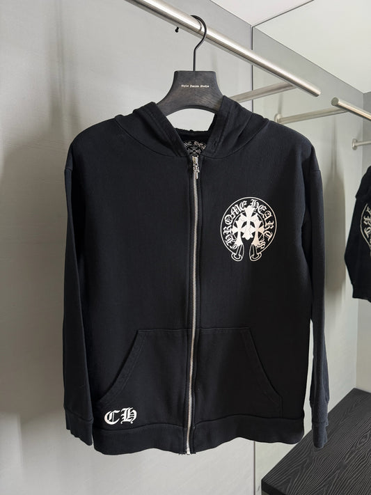 Chrome Hearts Triple Cross Horseshoe Zip-up