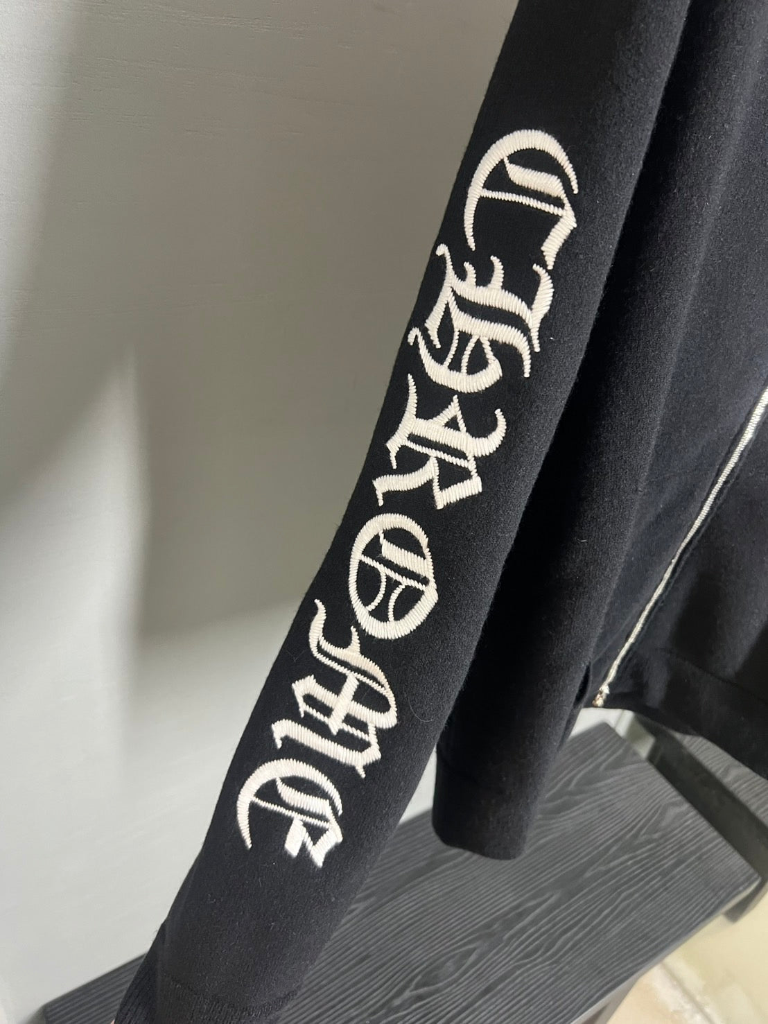 Chrome Hearts Cashmere Embroidered Zip-up