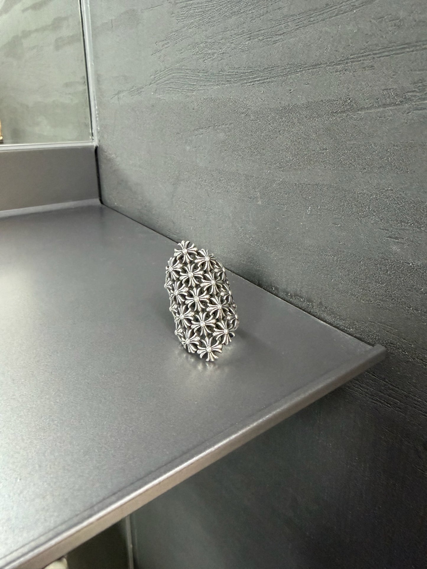 Chrome Hearts Chainmail Cross Ring