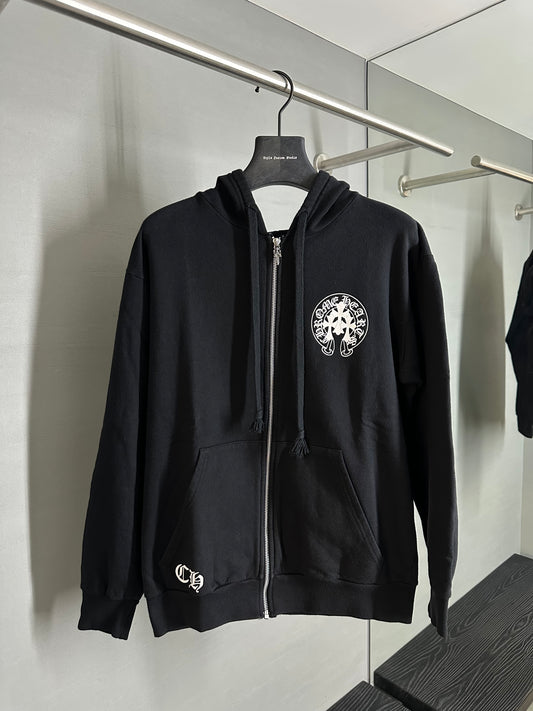 Chrome Hearts Triple Cross Horseshoe Zip-up