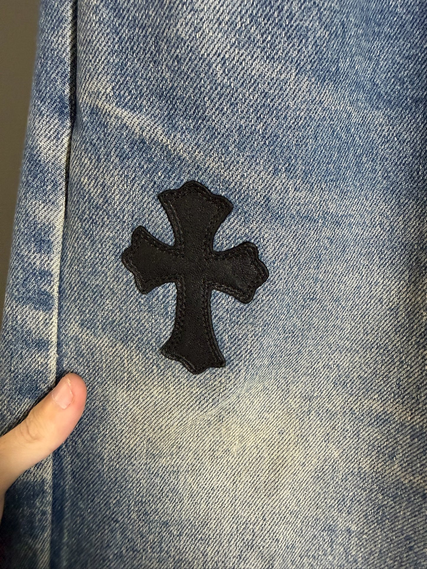 Chrome Hearts Levi’s 505 Cross Patch Jeans
