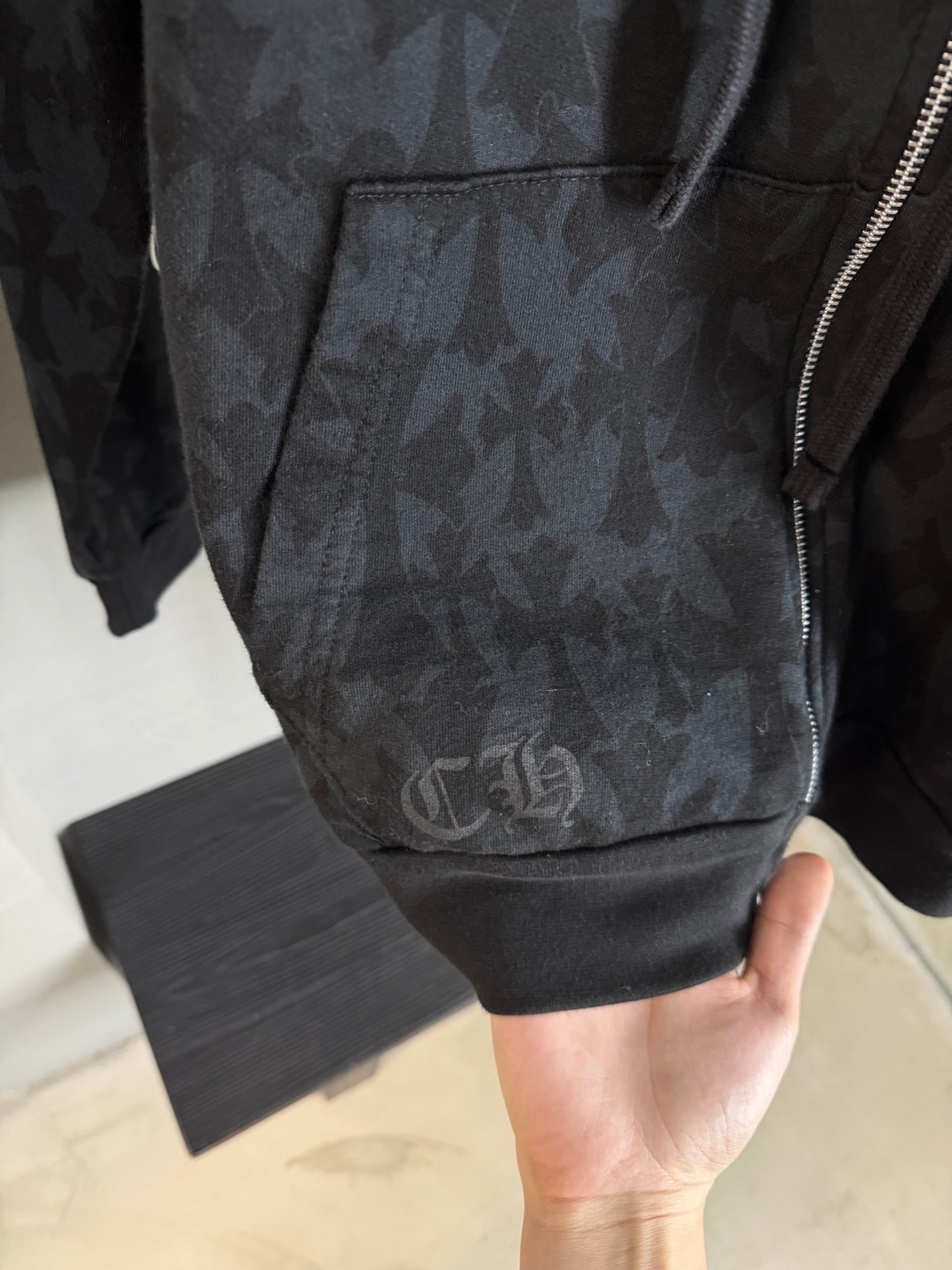 Chrome Hearts All Over Prints Zip-Up Hoodie