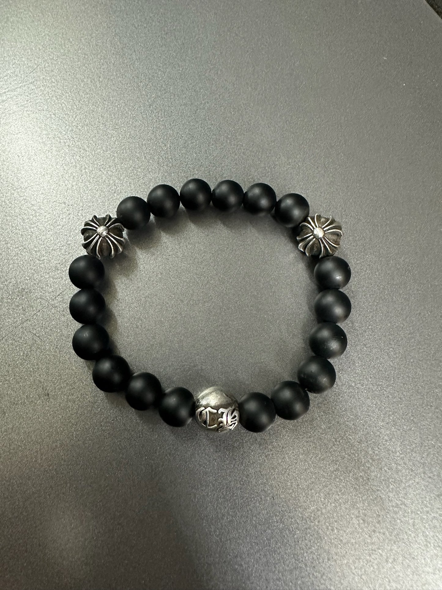 Chrome Hearts Cross Bead Bracelet 8mm