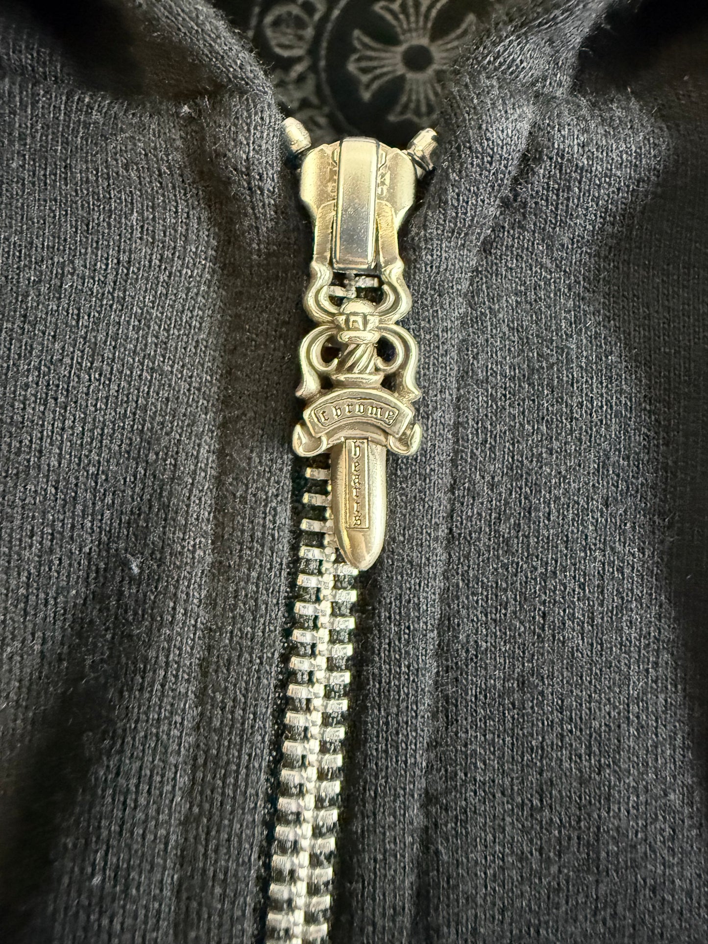 Chrome Hearts Multicolor Cemetery Cross Zip Up Hoodie