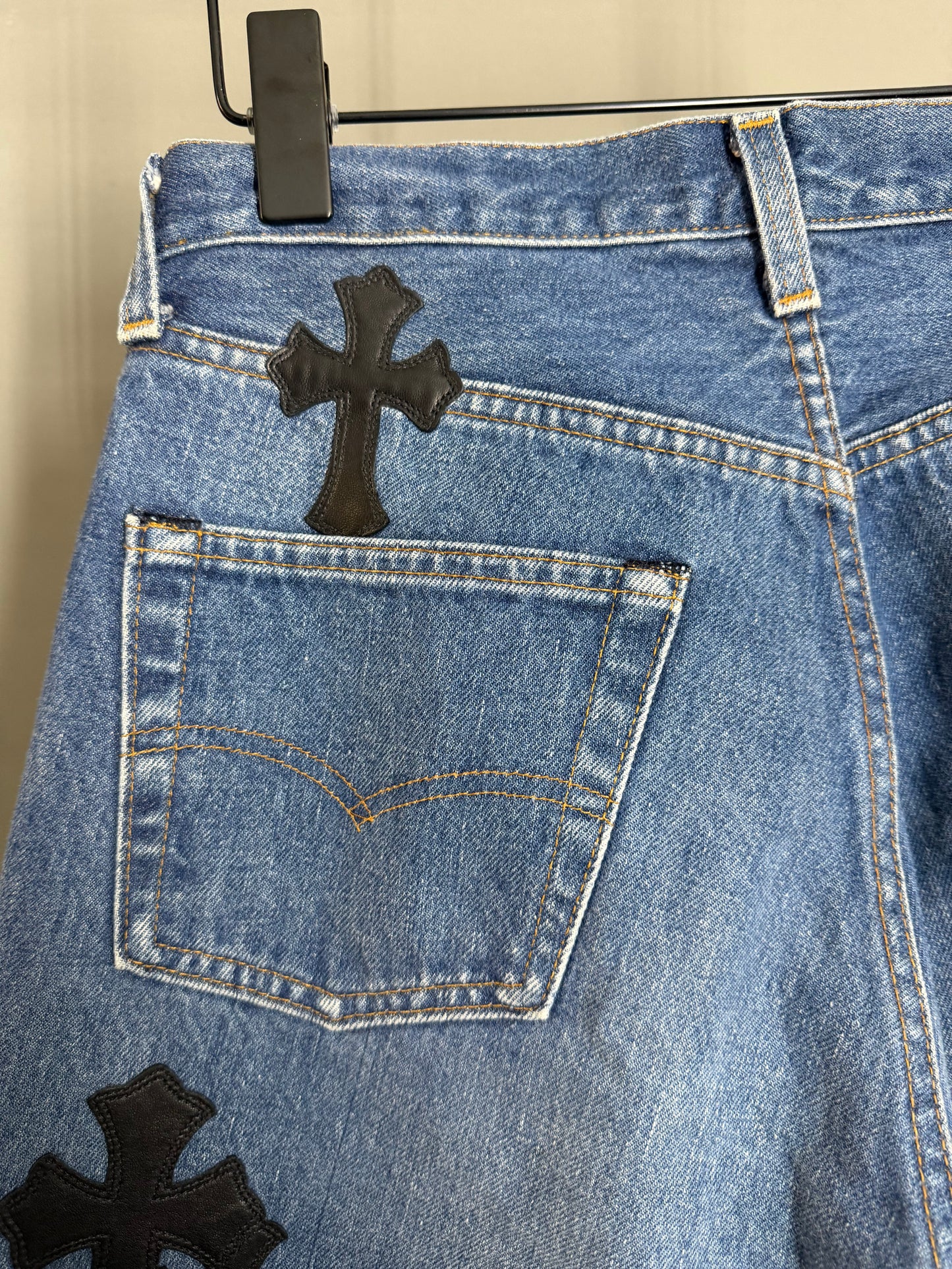 Chrome Hearts Levi’s Leather Patch 501 Jeans