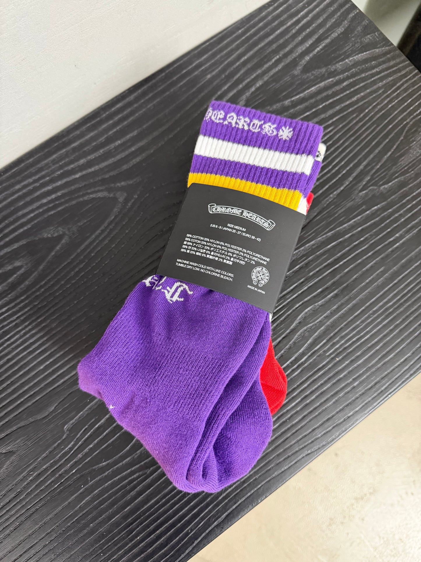 Chrome Hearts Matty Boy 3-pack Chomper Sport Socks