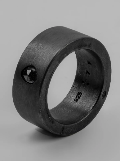 Parts Of Four Sistema Ring (0.2 CT, Tiny Faceted Diamond Slab, 9mm, KA+FCDIA)