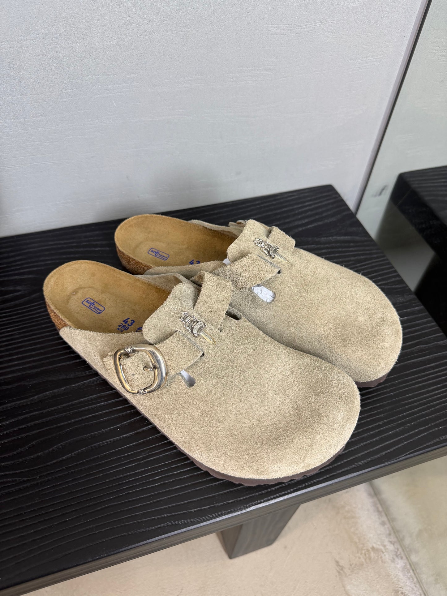 Chrome Hearts Birkenstock Boston Clogs