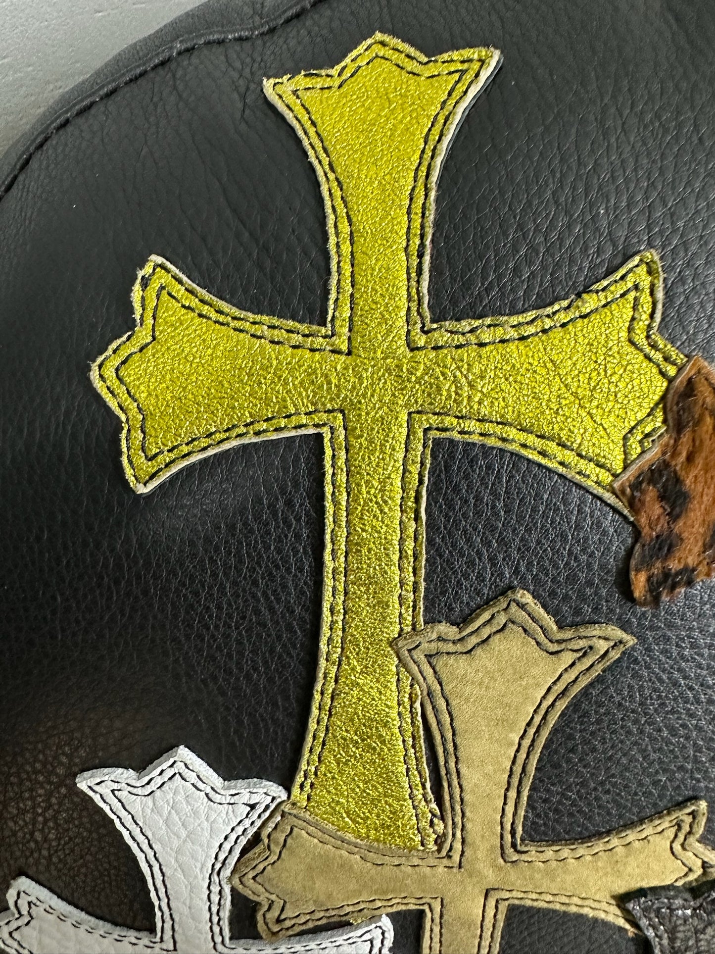 Chrome Hearts Multicolor Cross Patch Pillow