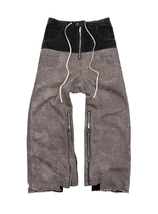 ADF CONCRETE DENIM BAGGY PANTS