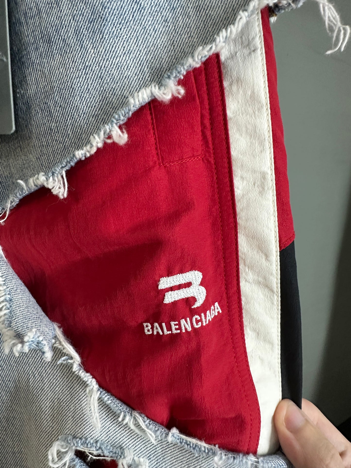Balenciaga Slashed Hybrid Jeans