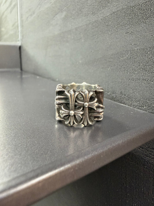 Chrome Hearts Square Cemetery Cross Ring