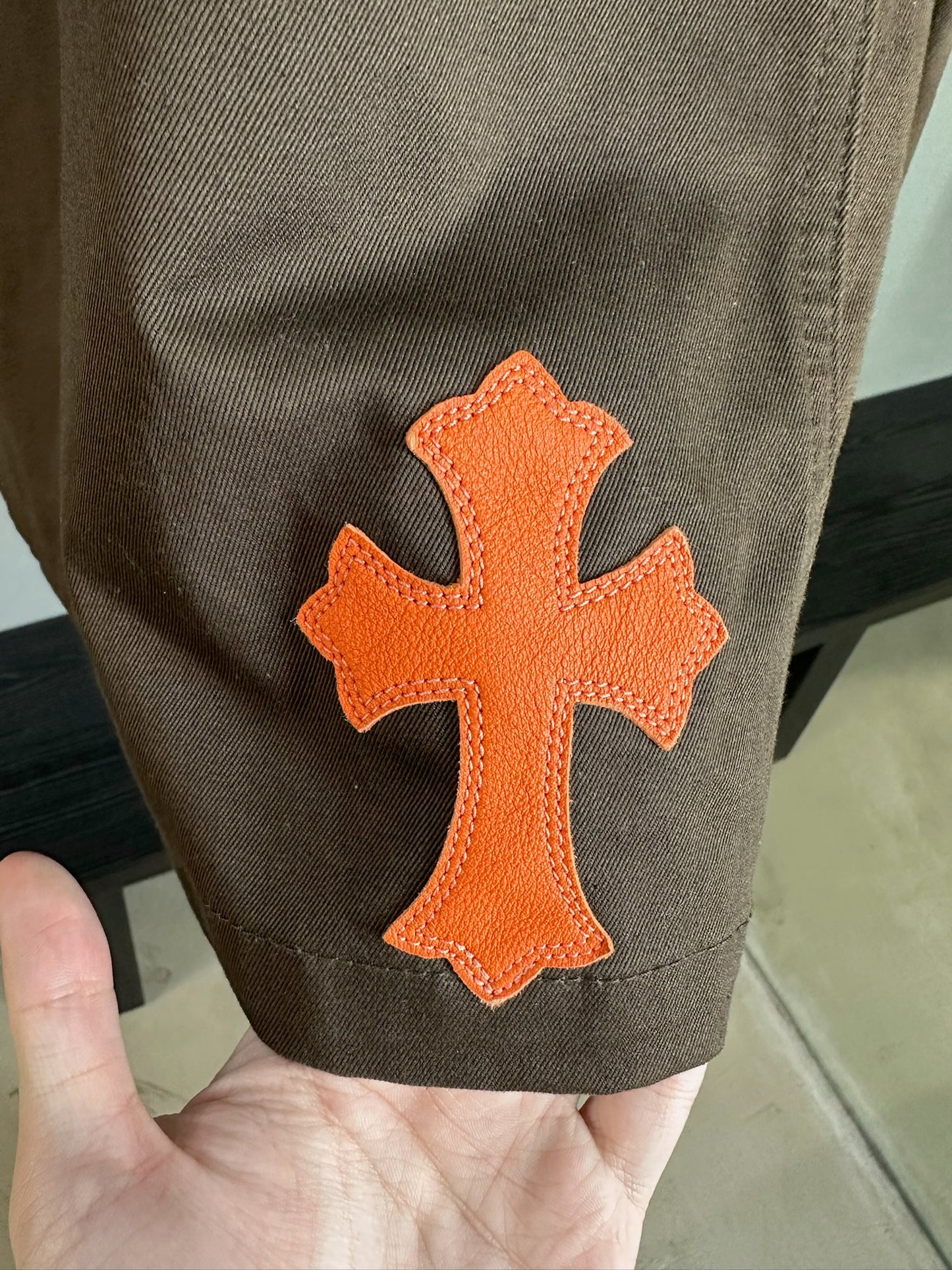 Chrome Hearts Cross Patch Work Dog Jacket
