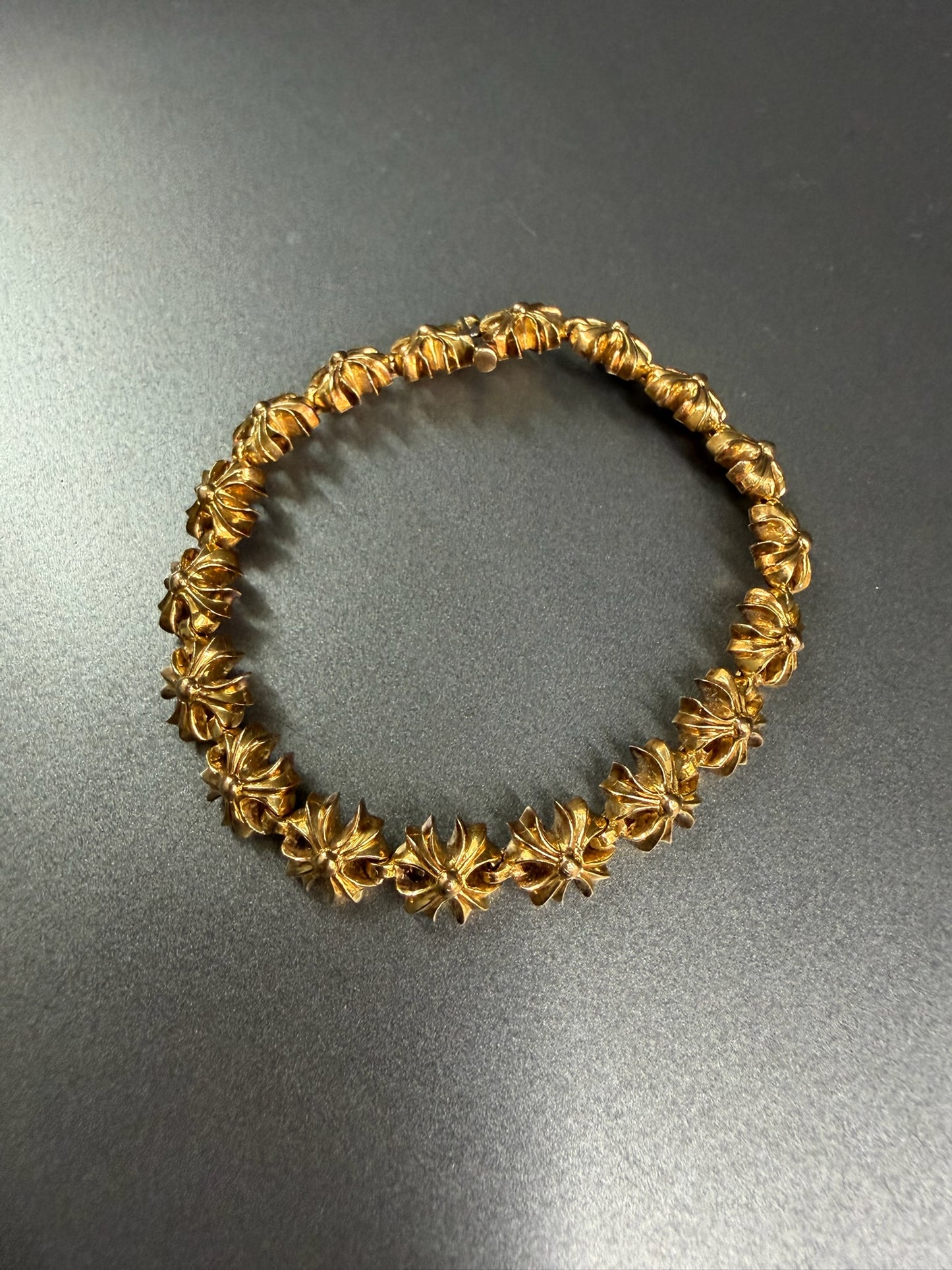 Chrome Hearts 22k Tiny E Plus Bracelet 18 Links