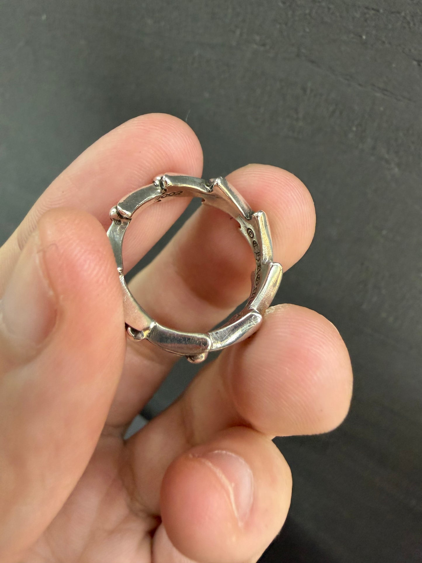 Chrome Hearts Fishbone Cross Tail Ring