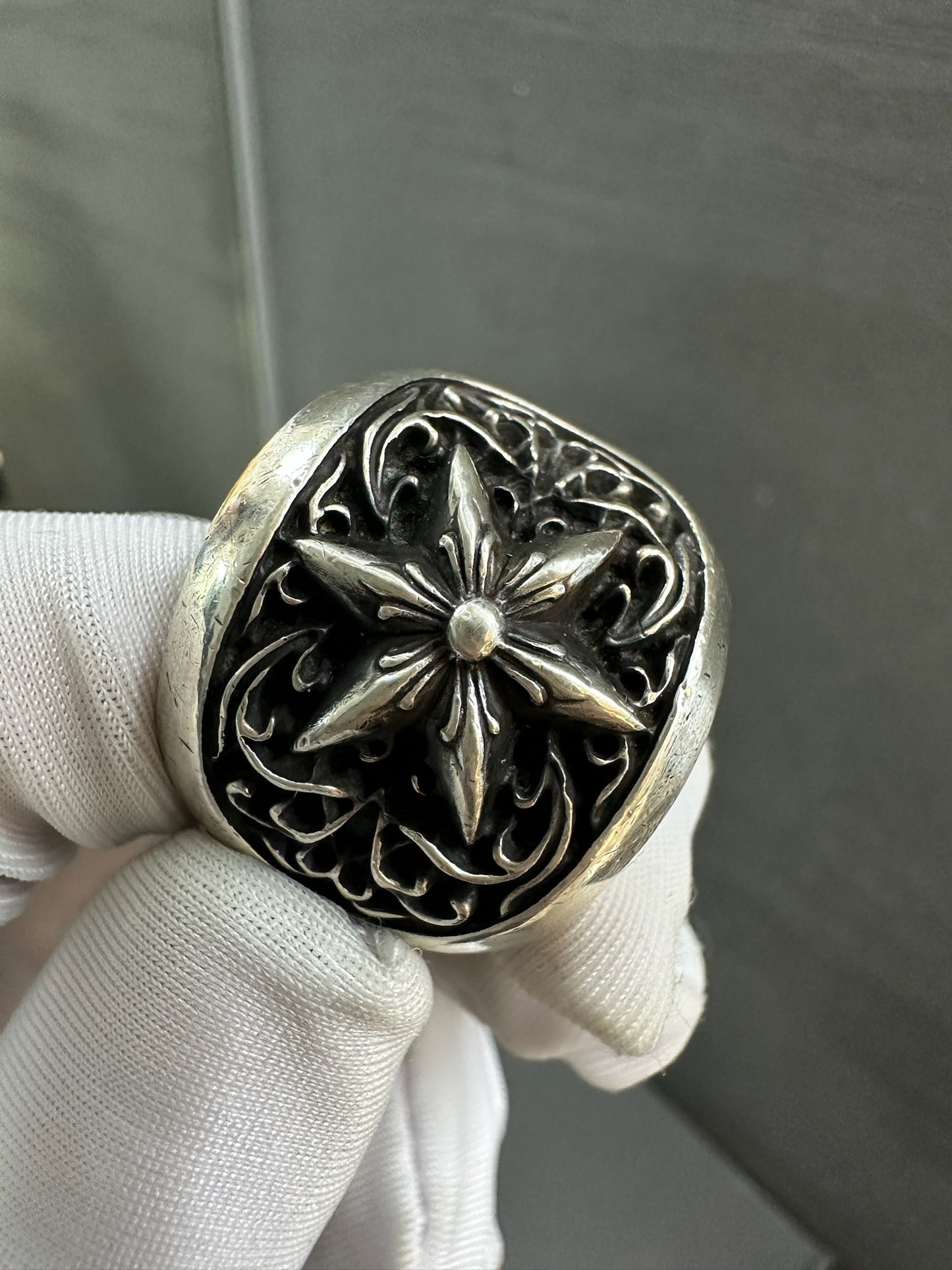 Chrome Hearts Classic Oval Star Ring