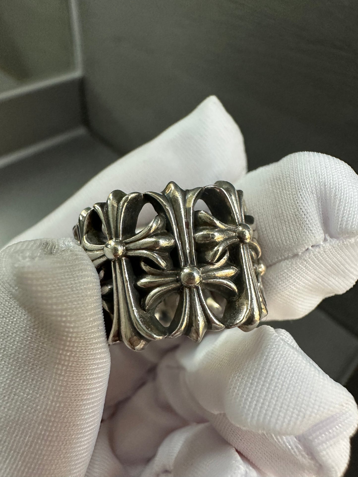 Chrome Hearts Cemetery Cross Ring