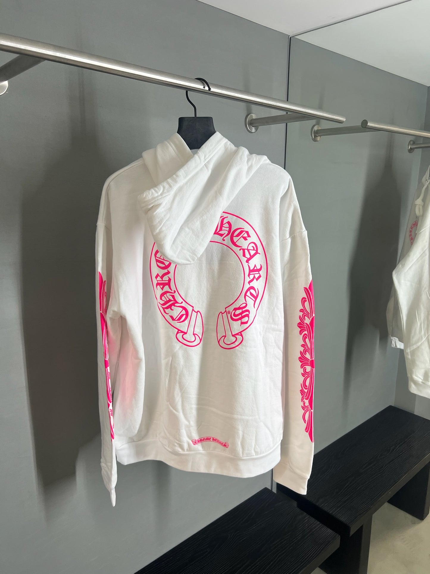 Chrome Hearts Pink Horseshoe Hoodie