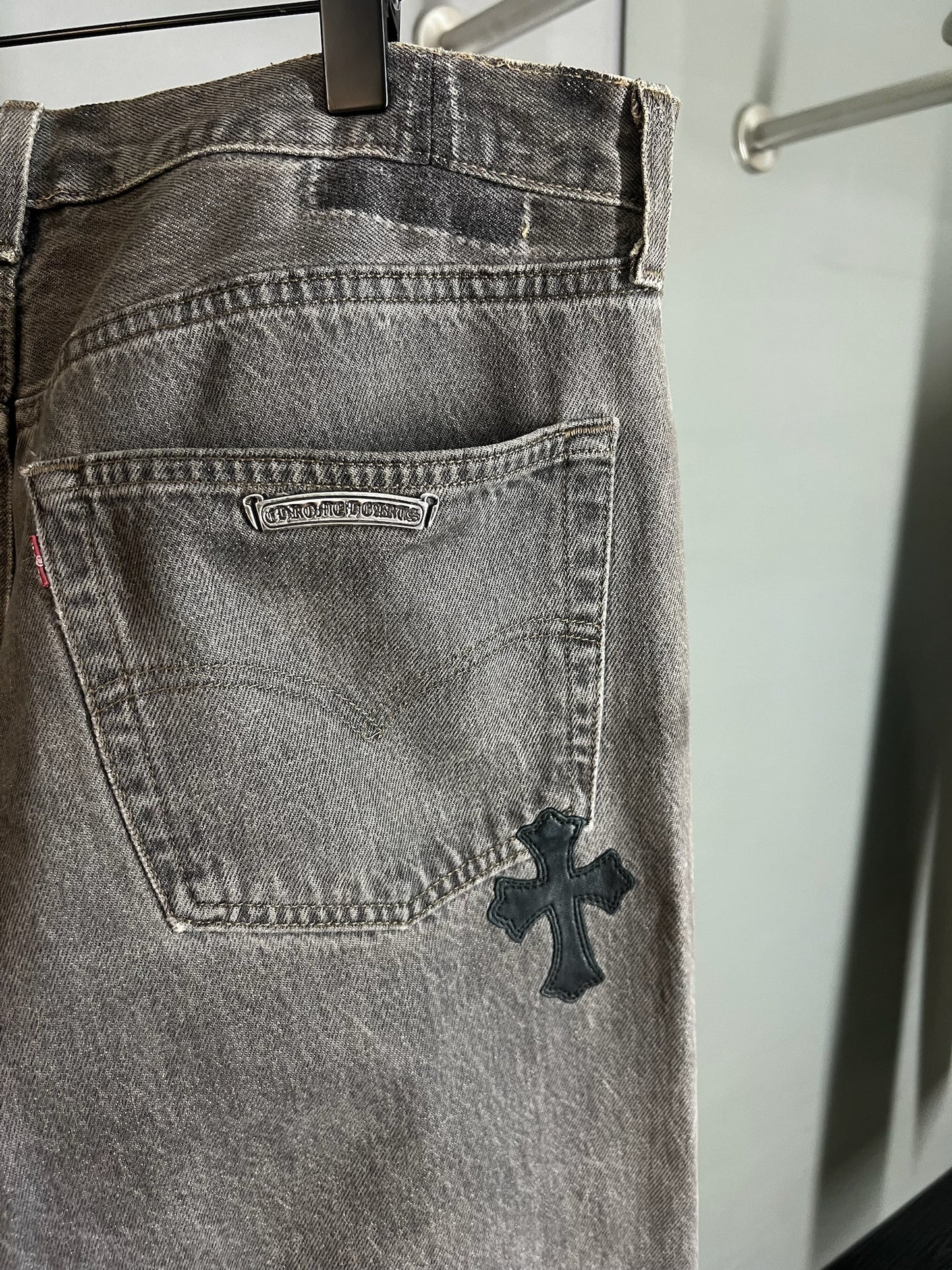 Chrome Hearts Levi’s 501 Cross Patch Jeans
