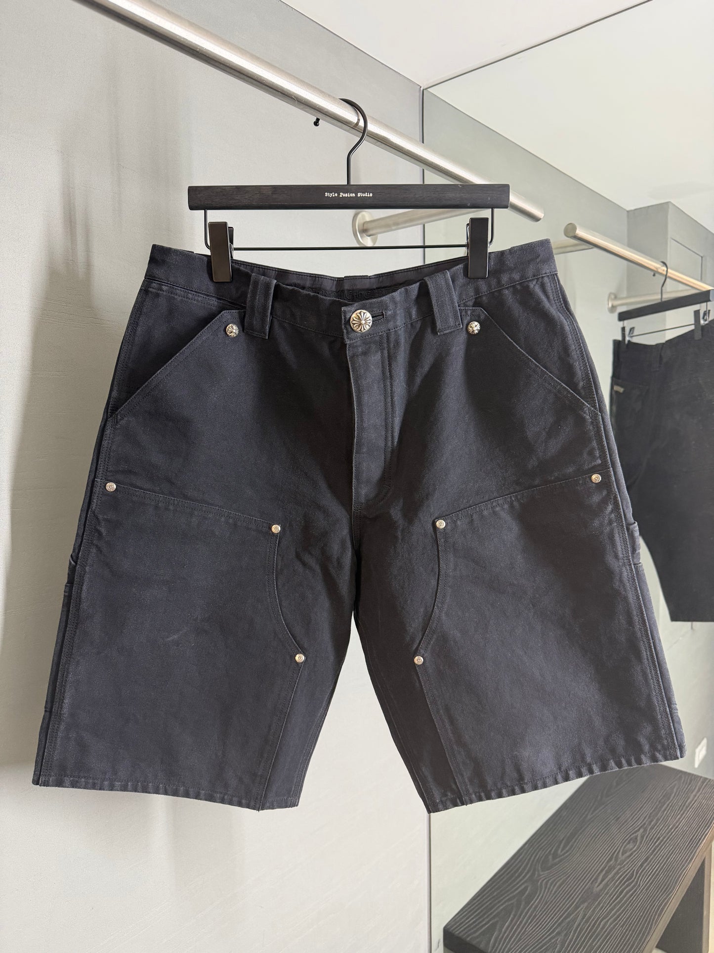 Chrome Hearts Cemetery Cross Patch Carpenter Shorts