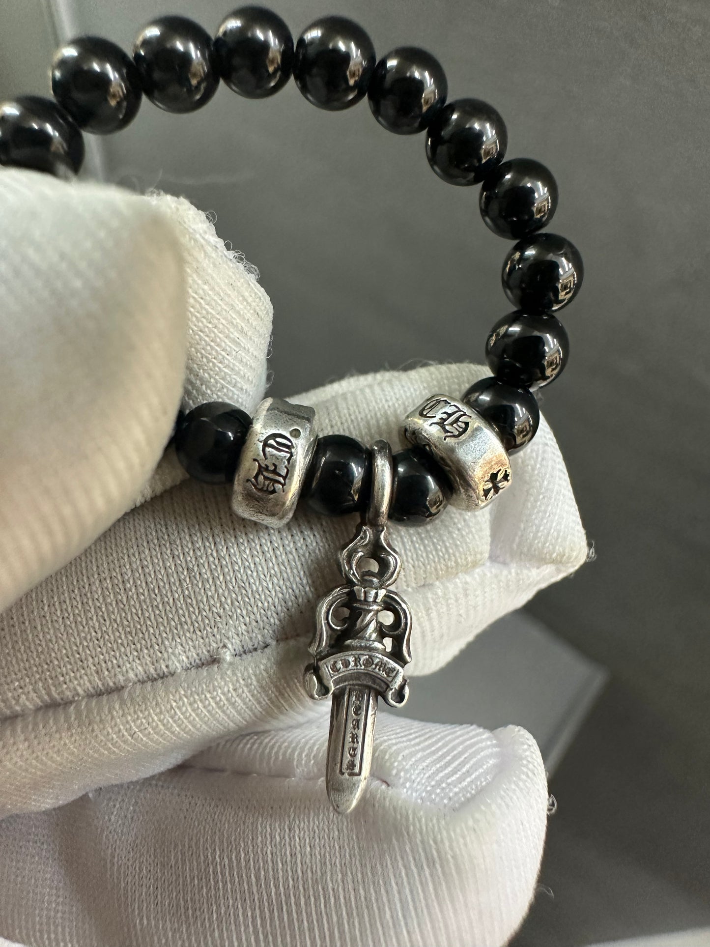 Chrome Hearts Bead Dagger Ring 4mm