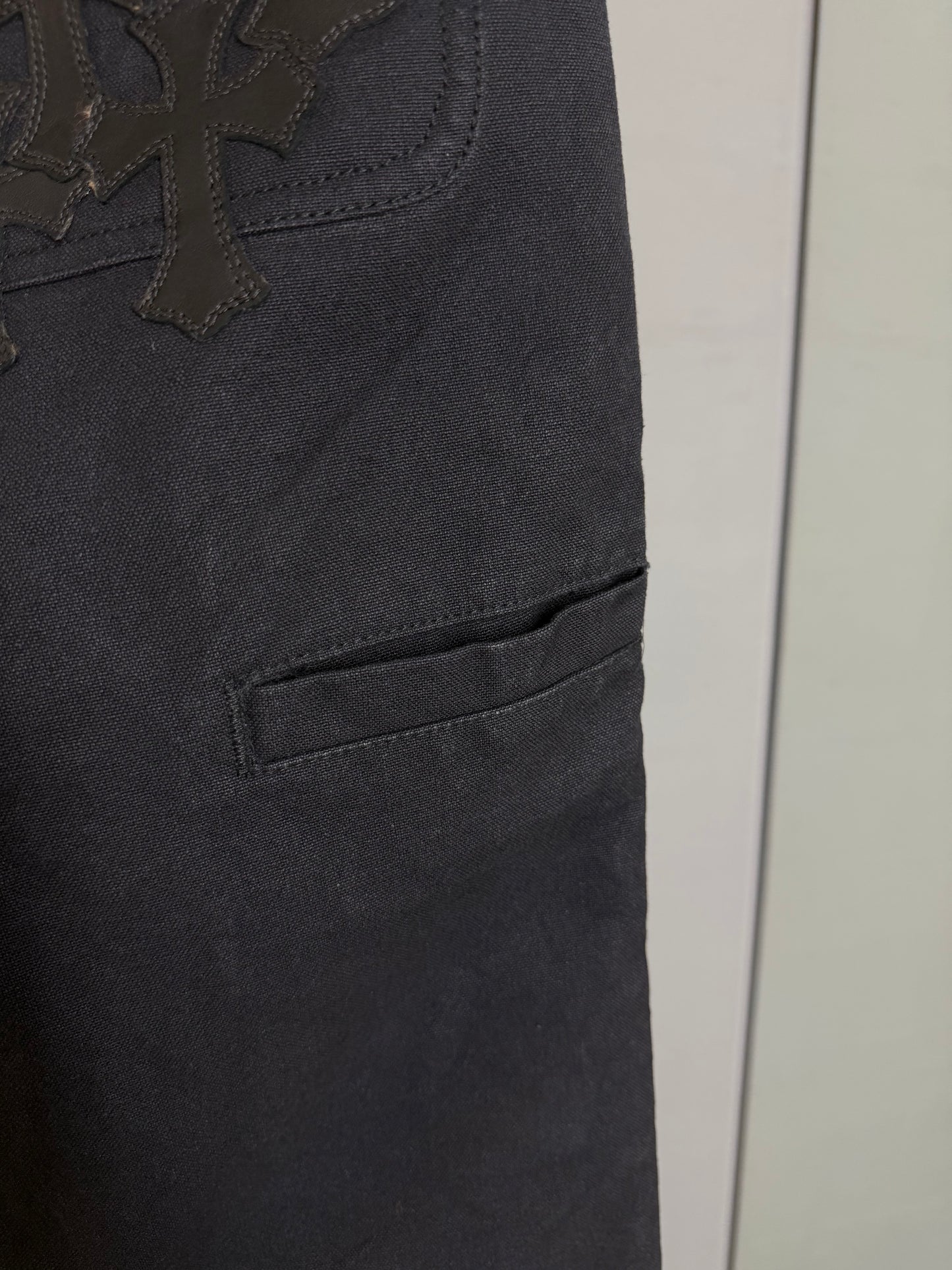 Chrome Hearts Cemetery Cross Patch Carpenter Pants