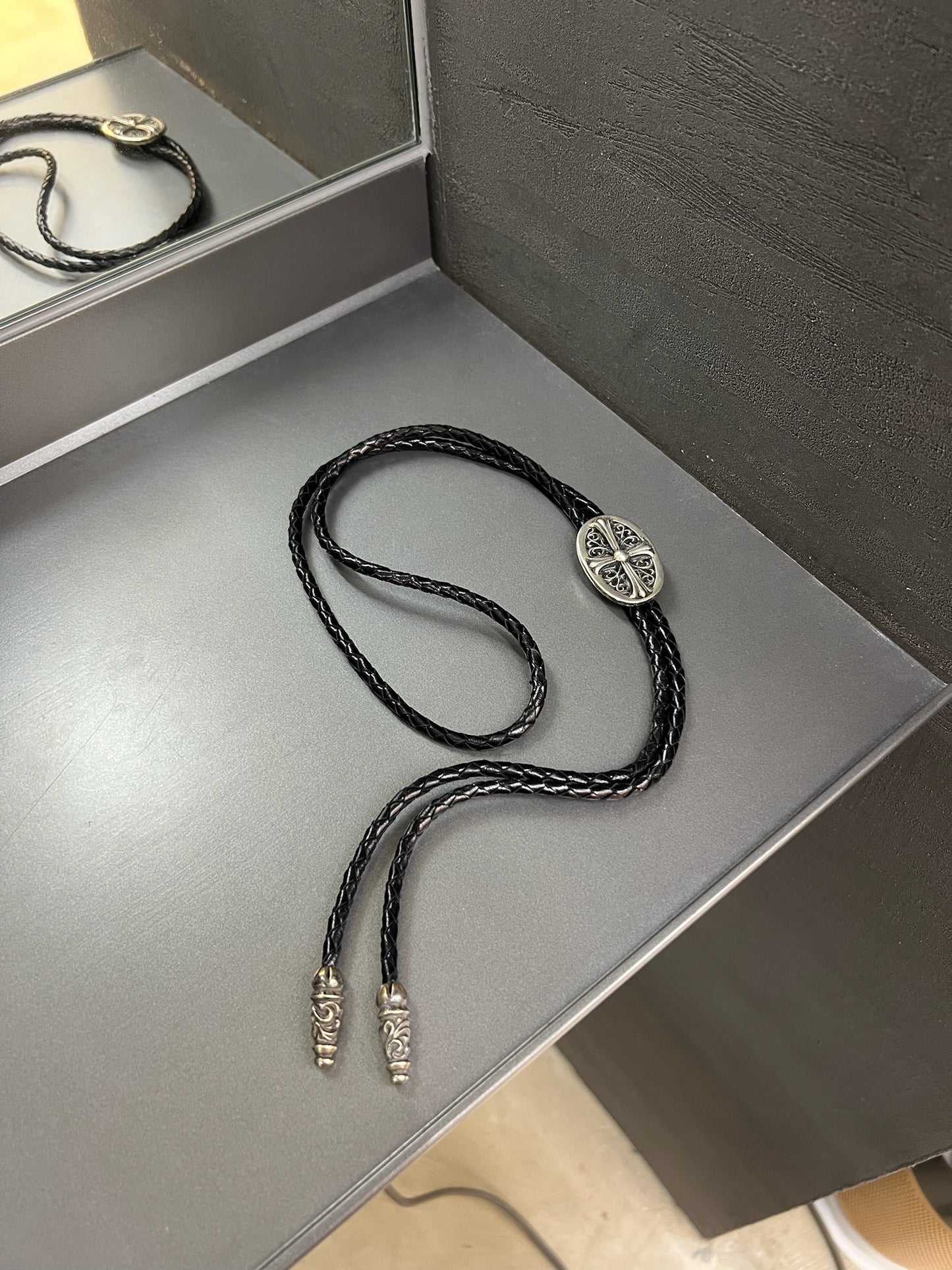 Chrome Hearts Oval Cross Bolo Tie