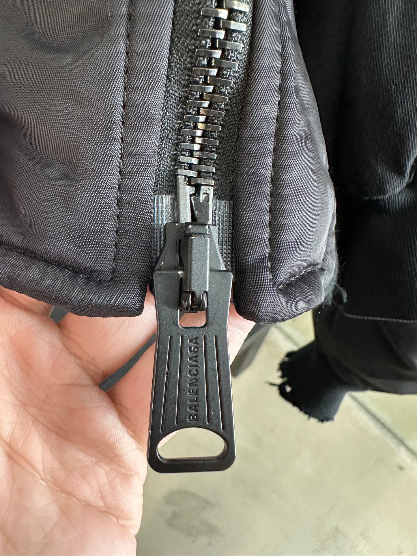 Balenciaga Incognito Hooded Bomber Jacket