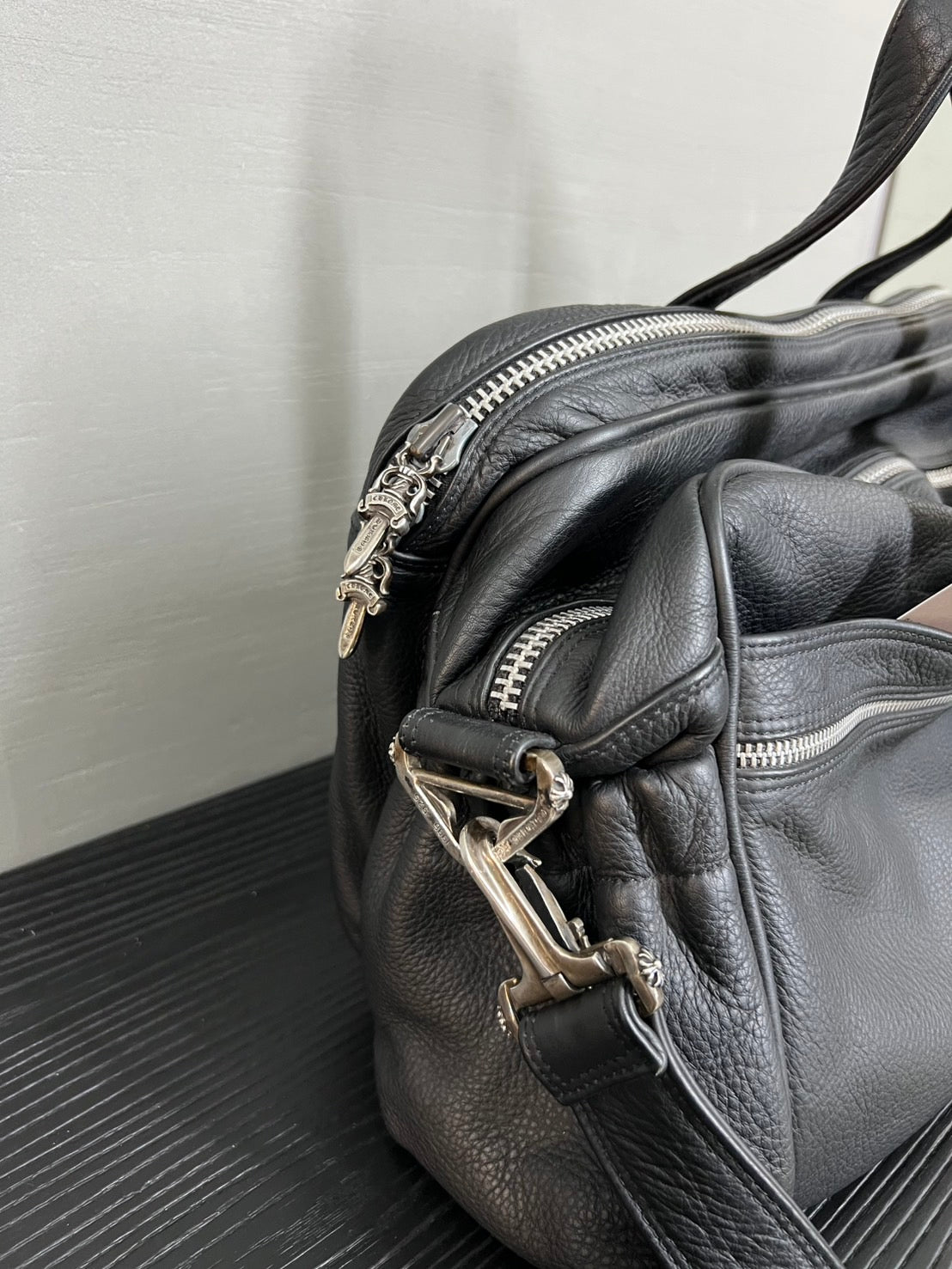 CHROME HEARTS Plain Mother's Bag Pouch Shoulder Boston