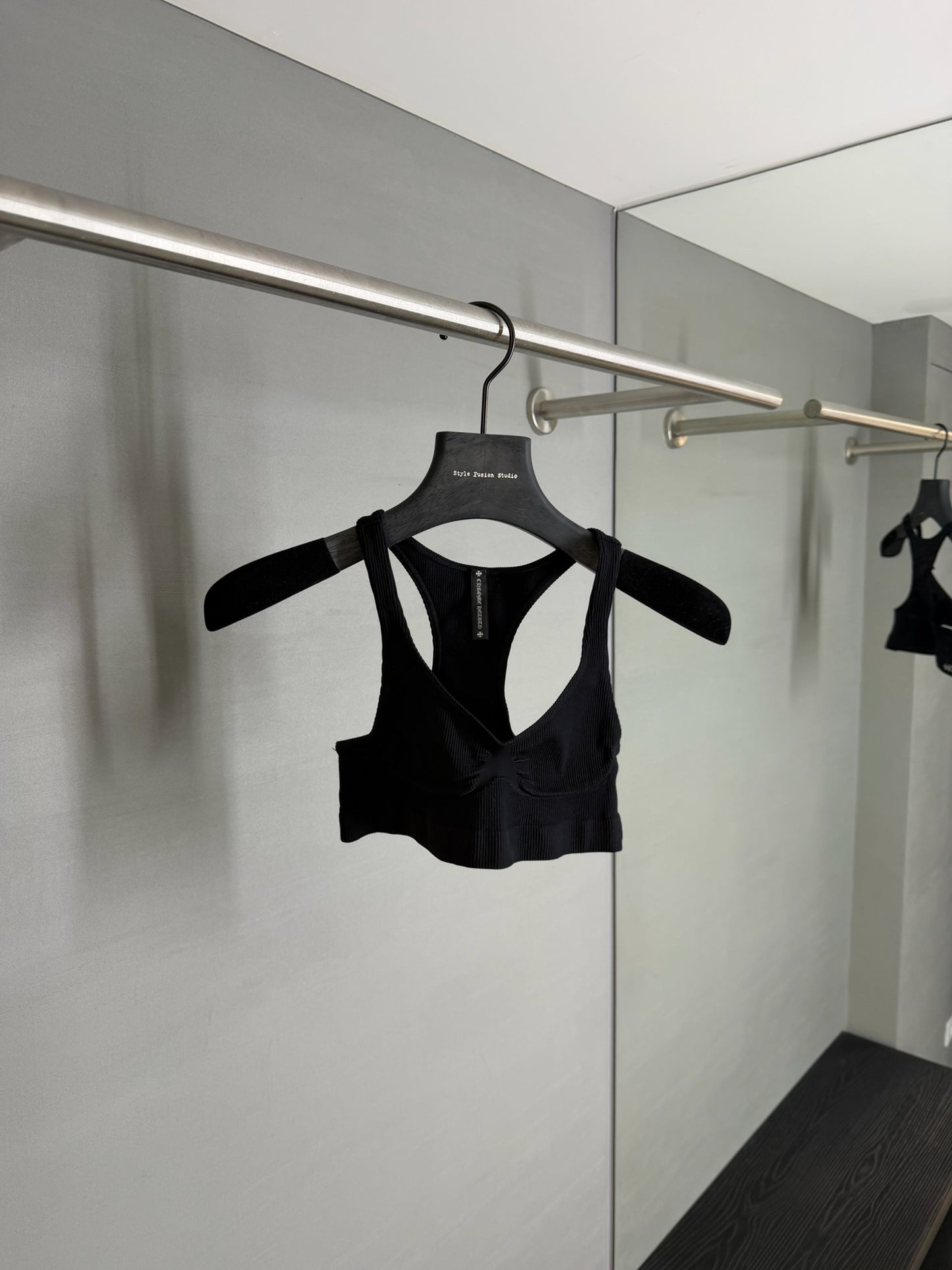 Chrome Hearts Rib Sport Bra
