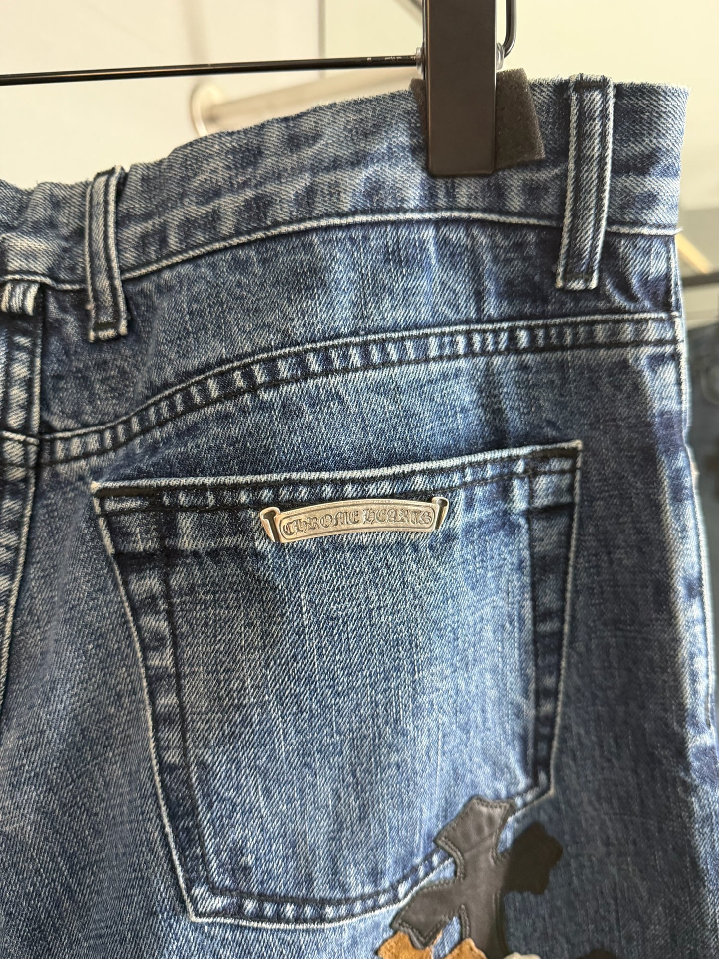 Chrome Hearts Turbo Diesel Cross Patch Jeans