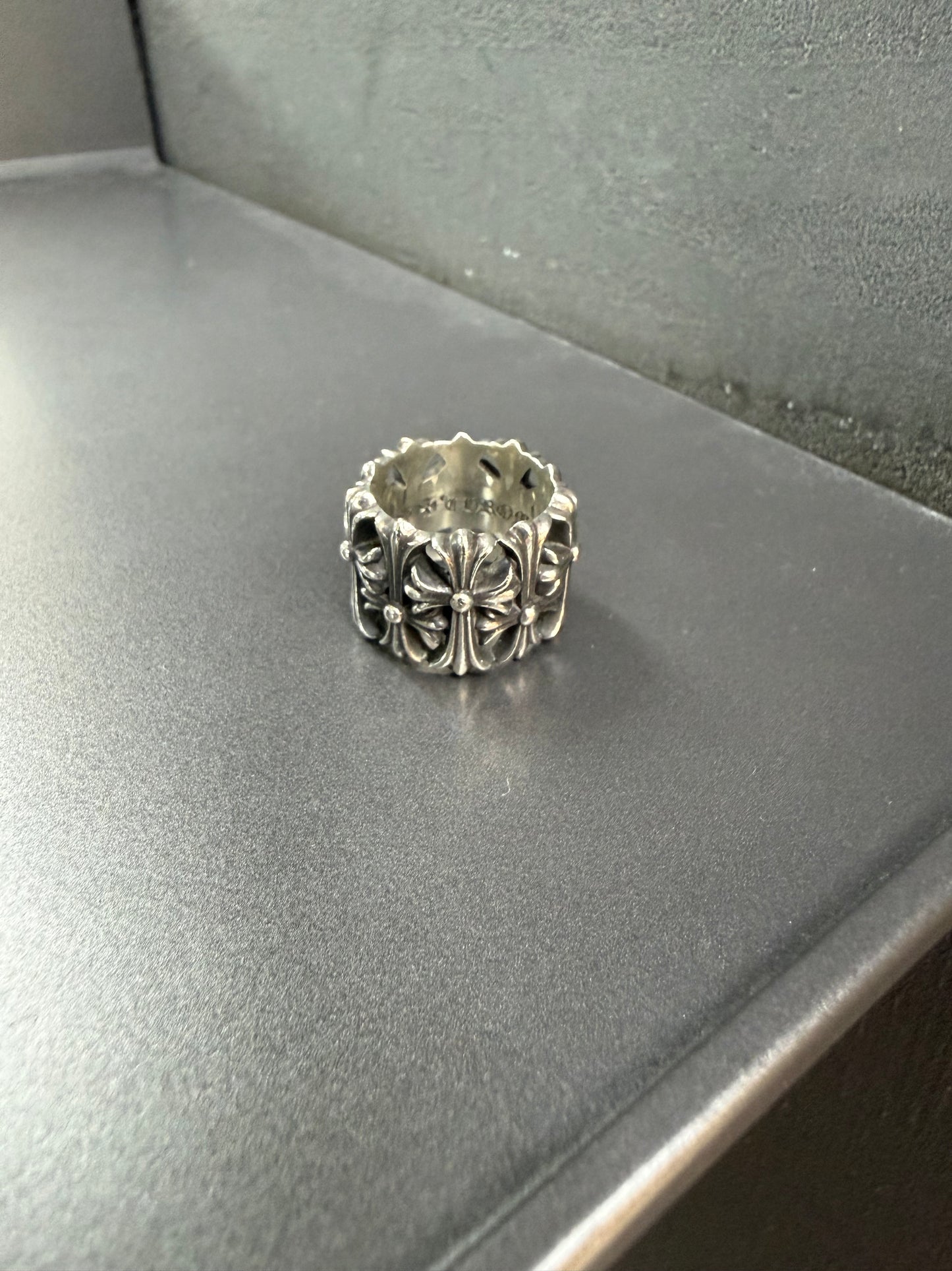 Chrome Hearts cemetery cross ring